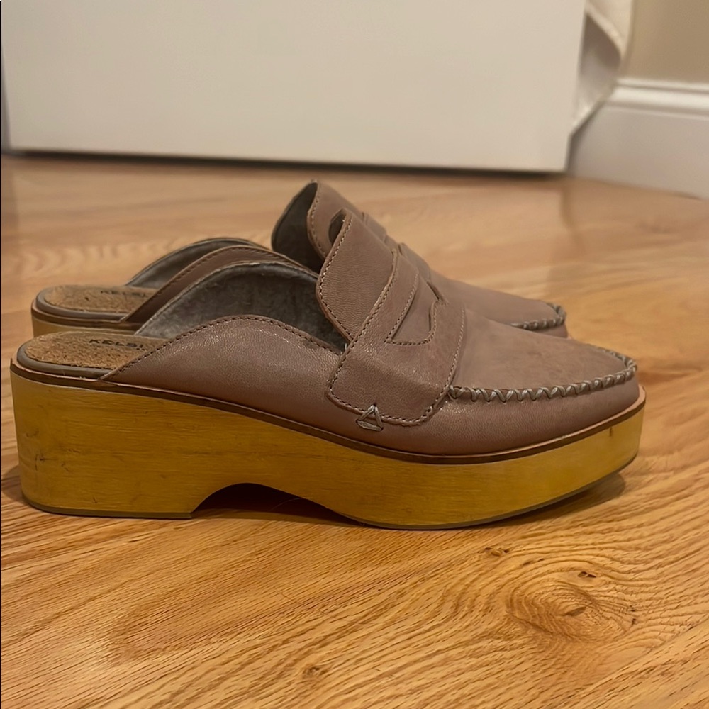 Women's Brown Platform Loafers